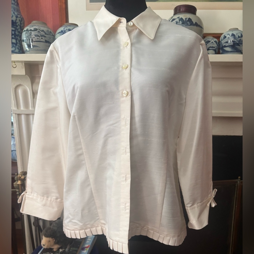 Carlisle Cream Silk Blouse